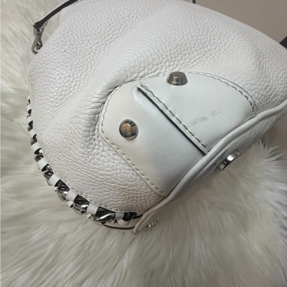 Michael Kors Alanis Small Pebbled Leather Bucket Bag